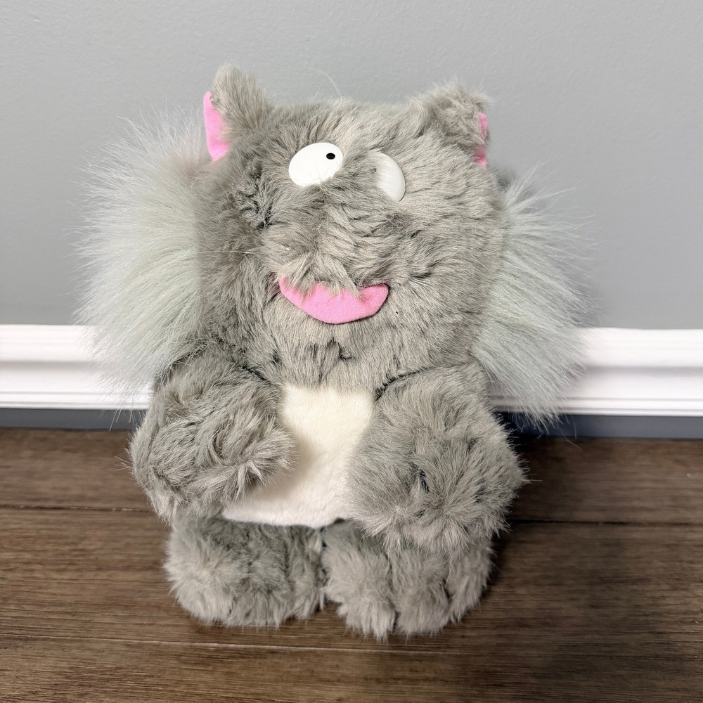 Vintage 1986 Sandra Boynton Claude Debussy Gray Kitty Cat Plush Zoominary